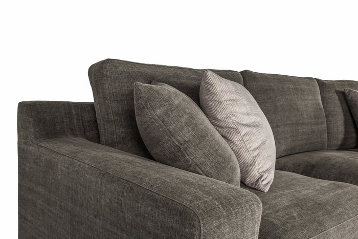 Угловой диван Como со съемными чехлами серого цвета - купить Угловые диваны по цене 213034.0