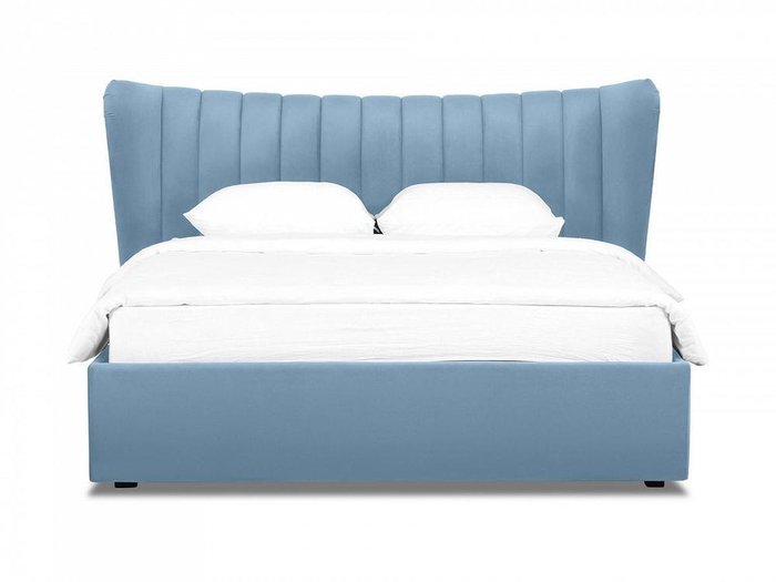 Кровать Queen Agata Lux 160х200 голубого цвета - купить Кровати для спальни по цене 94050.0
