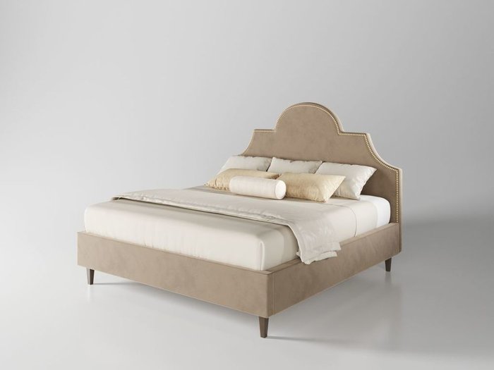 Кровать Бриэль 160х200 бежевого цвета  с подъемным механизмом