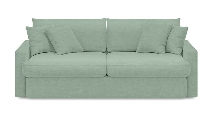 Диван-кровать Стелф ЭКО светло-зеленого цвета - купить Прямые диваны по цене 56700.0