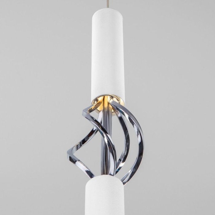 Подвесной светодиодный светильник 50191/1 LED белый/хром Lance - лучшие Подвесные светильники в INMYROOM