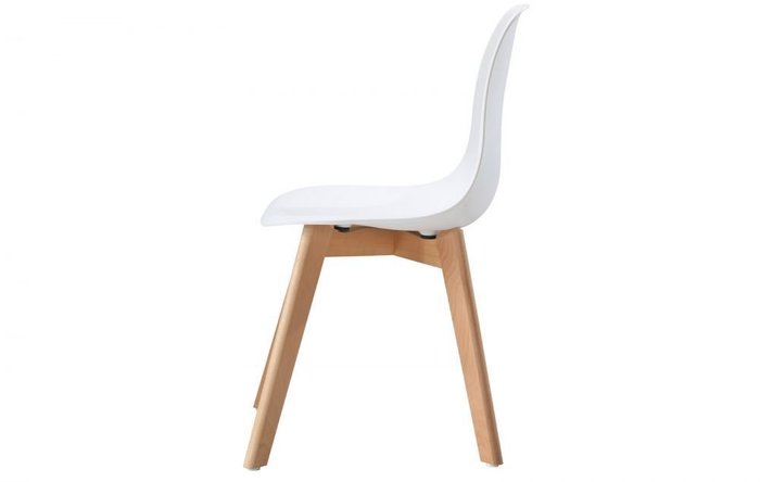 Стул с белым пластиковым сидением - лучшие Обеденные стулья в INMYROOM