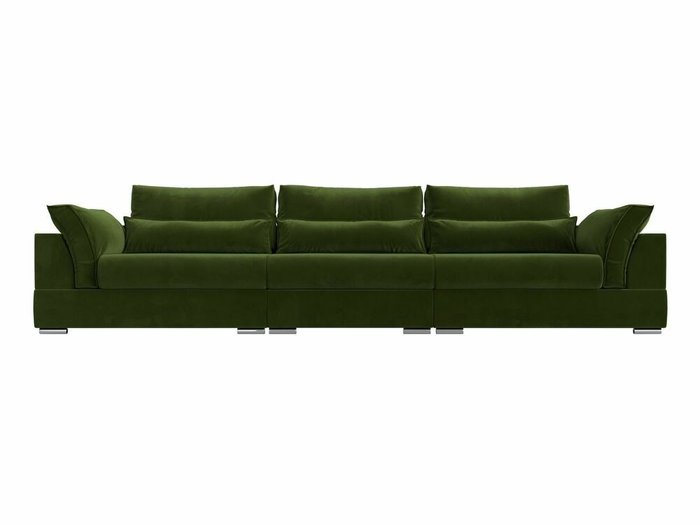 Прямой диван-кровать Пекин Long зеленого цвета - купить Прямые диваны по цене 99999.0