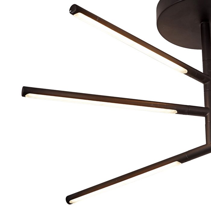 Люстра на штанге Torch 6828 (алюминий, цвет черный) - лучшие Подвесные люстры в INMYROOM