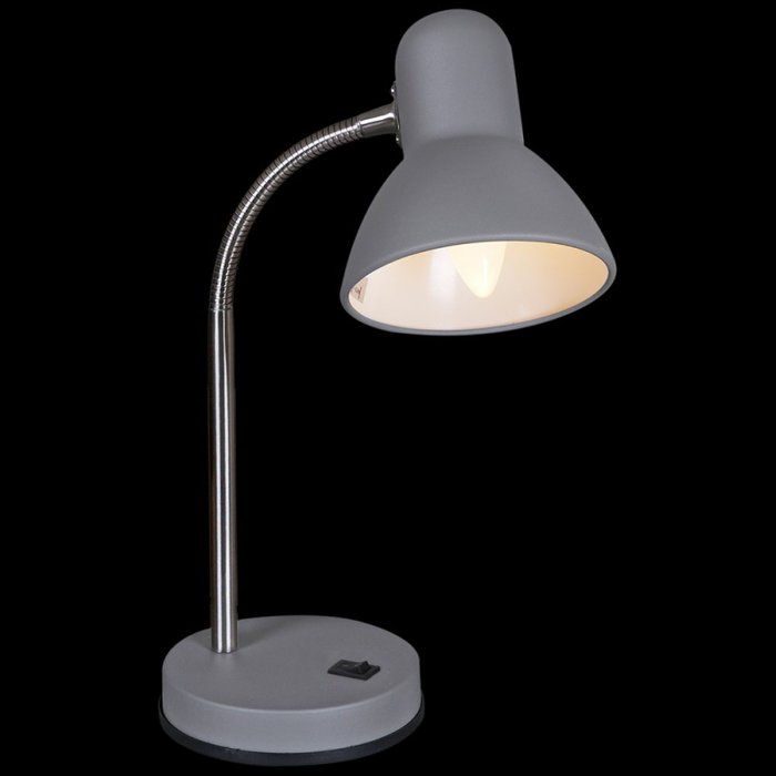 Настольная лампа 02327-0.7-01 GY (металл, цвет серый) - купить Рабочие лампы по цене 2310.0