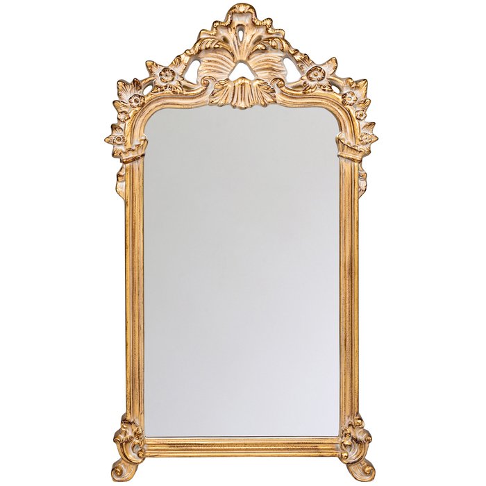 Настенное зеркало Полонез с золотой патиной