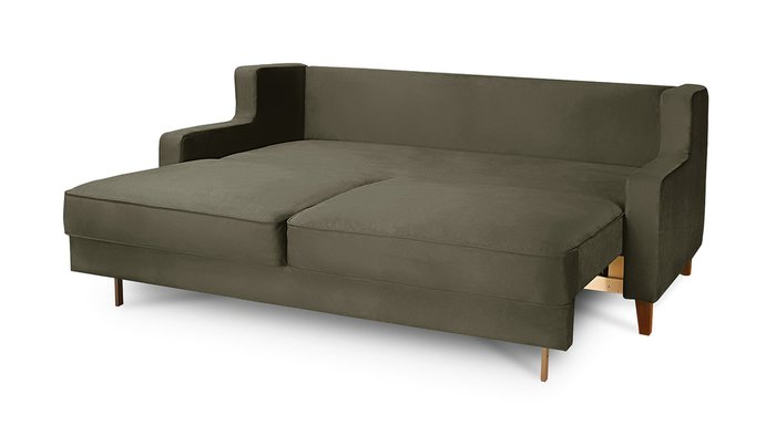 Диван-кровать Неаполь темно-коричневого цвета - лучшие Прямые диваны в INMYROOM
