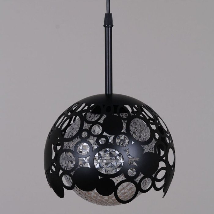 Подвесной светильник 05911-0.9-03 BK (пластик, цвет прозрачный) - купить Подвесные светильники по цене 4370