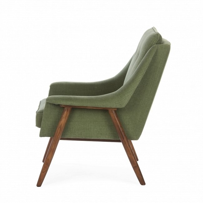Кресло Edinburg зеленого цвета с каркасом из массива - купить Интерьерные кресла по цене 62933.0