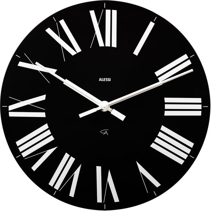 Часы настенные Alessi "firenze" чёрные