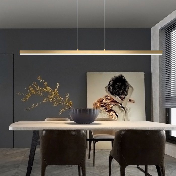 Подвесной светильник HELKEN L115 Brass - лучшие Подвесные светильники в INMYROOM