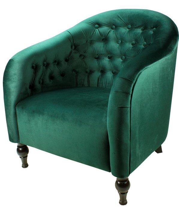 Кресло Abelia зеленого цвета