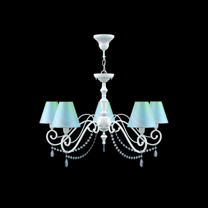 Люстра Classic с голубыми плафонами - купить Подвесные люстры по цене 10260 Люстра Classic с голубыми плафонами - купить Подвесные люстры по цене 10260