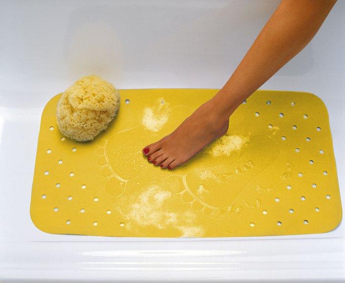 Коврик противоскользящий Plattfuss 38х72 желтого цвета - купить Коврики для ванной по цене 2072.0