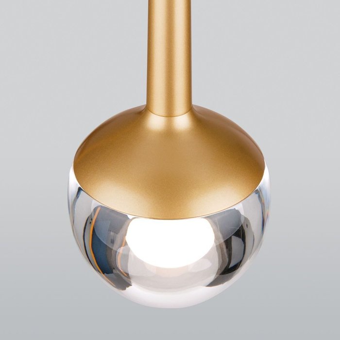 Подвесной светодиодный светильник DLS028 6W 4200K золото - лучшие Подвесные светильники в INMYROOM