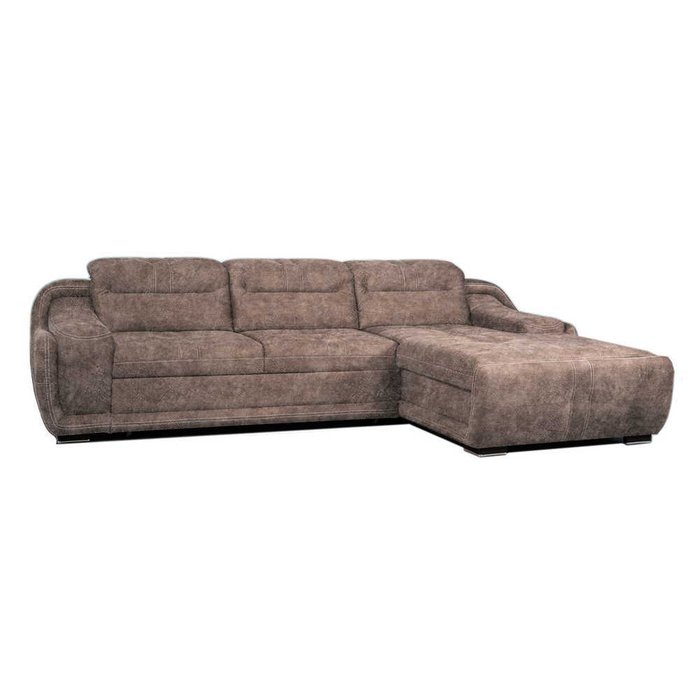 Угловой диван-кровать Пекин коричневого цвета - лучшие Угловые диваны в INMYROOM