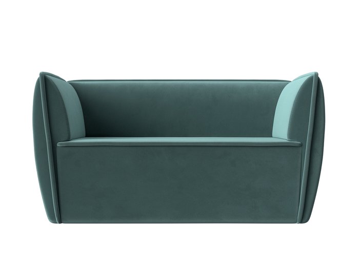 Прямой диван Бергамо бирюзового цвета - купить Прямые диваны по цене 28999.0