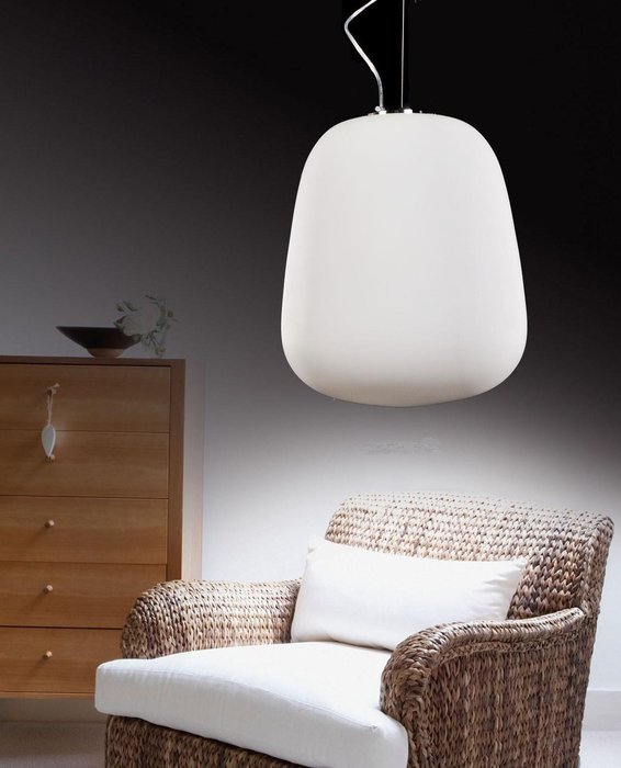 Подвесной светильник Lazziate белого цвета - купить Подвесные люстры по цене 14000.0
