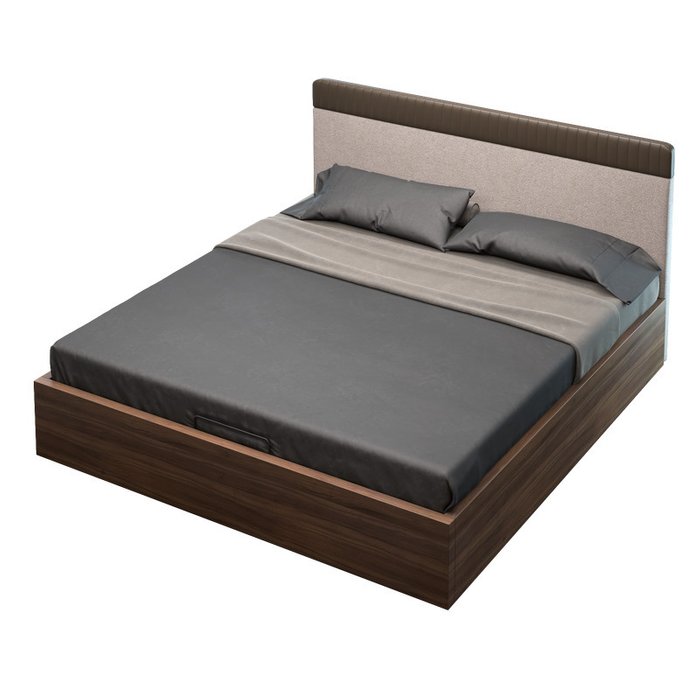 Кровать Menorca 180х200 коричневого цвета с подъемным механизмом