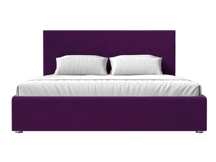 Кровать Кариба 200х200 фиолетового цвета с подъемным механизмом - купить Кровати для спальни по цене 83999.0