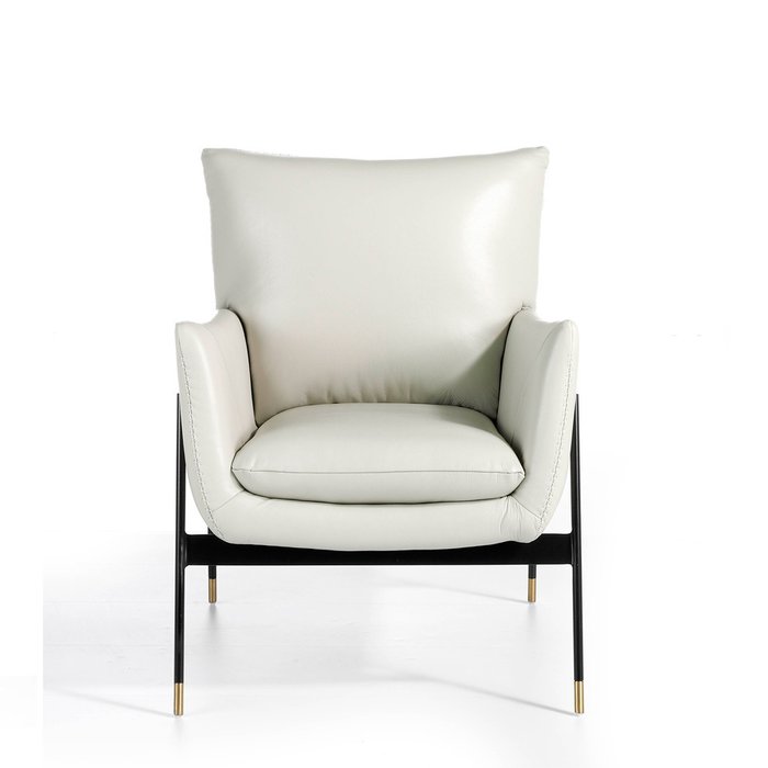 Кресло мягкое белого цвета - купить Интерьерные кресла по цене 226990.0