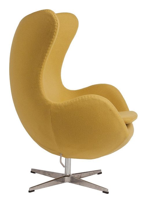  Кресло Egg Chair желтого цвета - лучшие Интерьерные кресла в INMYROOM