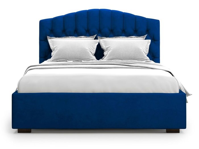 Кровать с подъемным механизмом Lugano 160х200 синего цвета
