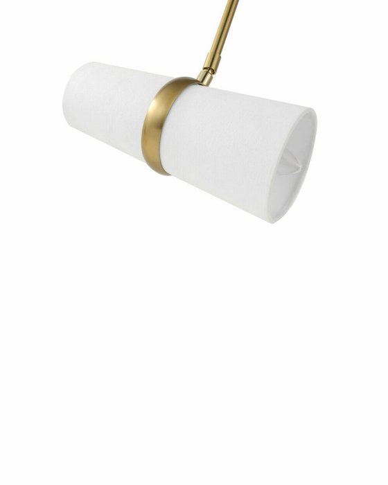 Подвесной светильник Флемиш бело-золотого цвета - купить Подвесные светильники по цене 11830.0