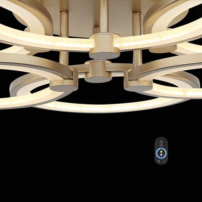 Потолочная светодиодная люстра с пультом ДУ ST Luce Twiddle Dimmer  - купить Потолочные люстры по цене 38916.0