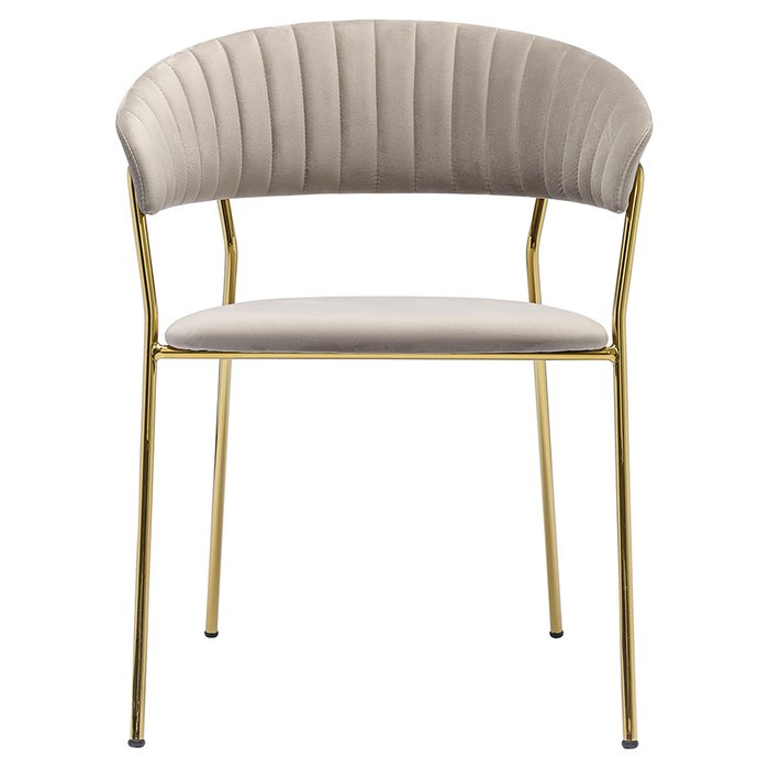 Стул Stefany серо-золотого цвета - купить Обеденные стулья по цене 15900.0