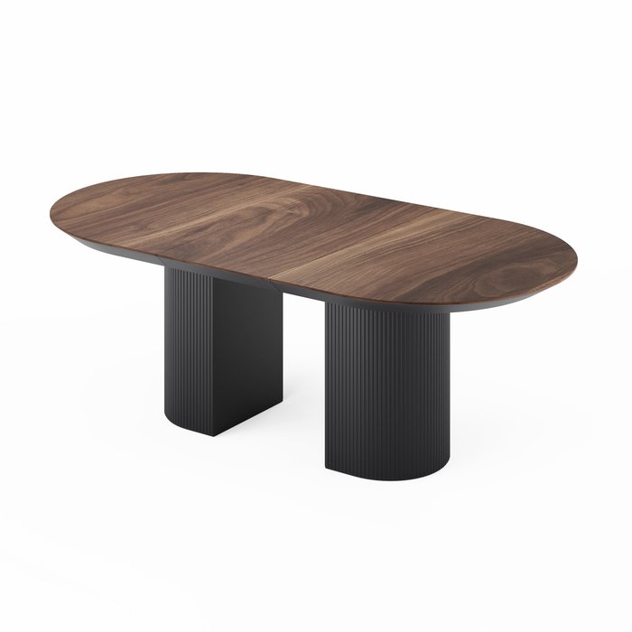 Раздвижной обеденный стол Рана S коричнево-серного цвета - купить Обеденные столы по цене 218160.0