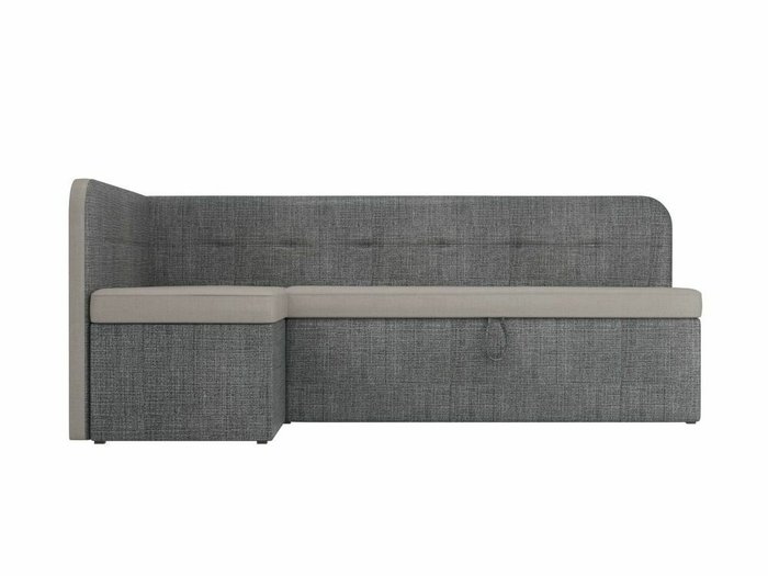 Угловой диван-кровать Форест серо-бежевого цвета левый угол - купить Угловые диваны по цене 41999.0