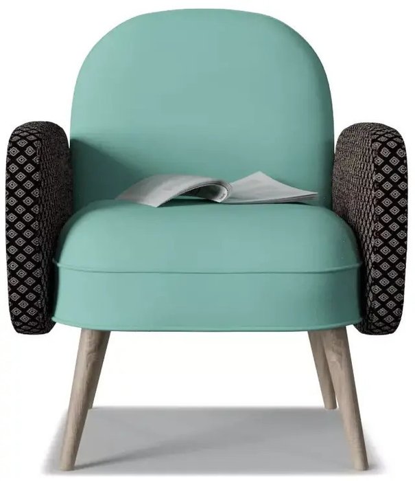 Кресло Бержер светло-зеленого цвета - купить Интерьерные кресла по цене 14000.0
