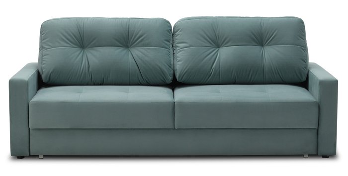 Прямой диван-кровать Сити  голубого цвета