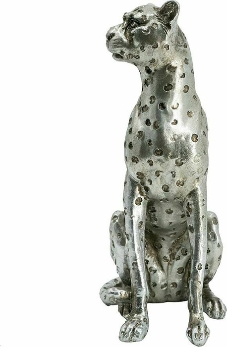 Фигурка Леопард серебряного цвета - купить Фигуры и статуэтки по цене 2466.0
