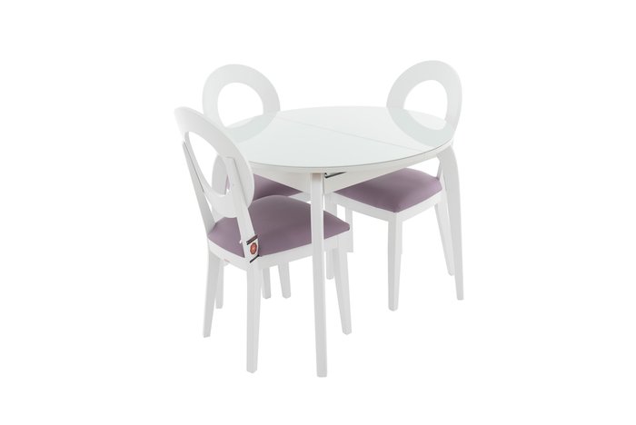 Стол обеденный раскладной Ривьера белого цвета - лучшие Обеденные столы в INMYROOM