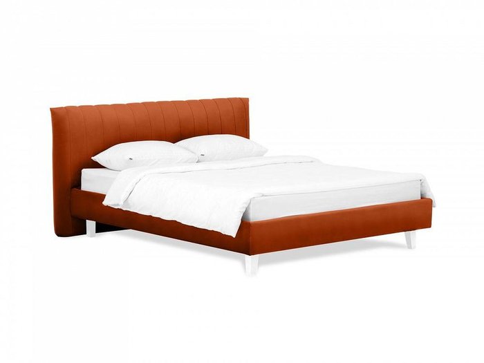Кровать Queen Anastasia L 160х200 терракотового цвета - купить Кровати для спальни по цене 46580.0