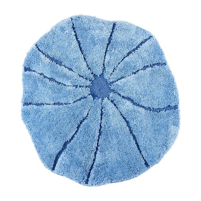 Мягкий коврик Mare для ванной диаметр 80 синего цвета