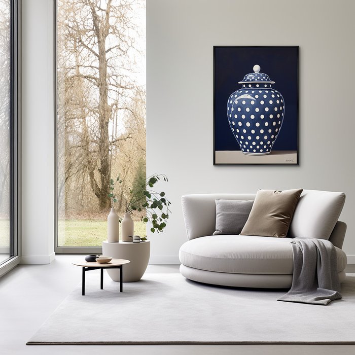 Репродукция картины Porcelain vase No 1, 2024г. - лучшие Картины в INMYROOM