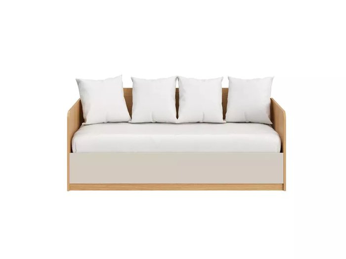 Кровать Play 90х200 бежевого цвета с подъемным механизмом - купить Одноярусные кроватки по цене 47760.0
