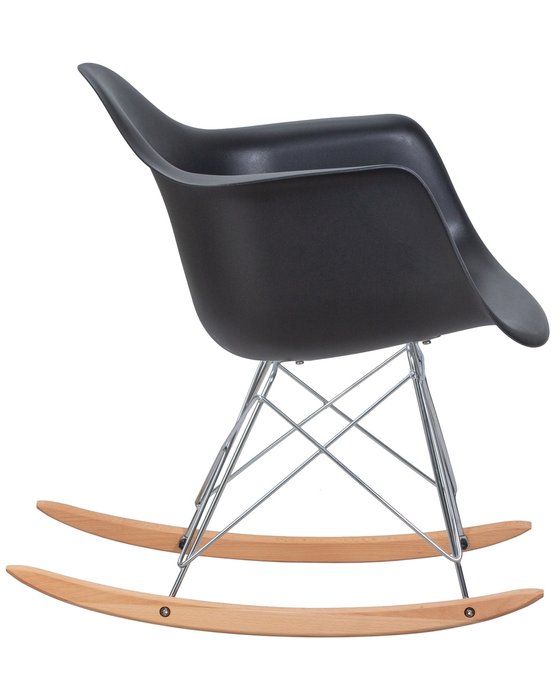 Кресло-качалка Rock черного цвета - лучшие Интерьерные кресла в INMYROOM