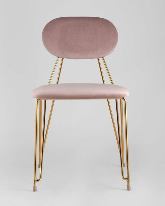 Стул Элис розового цвета - лучшие Обеденные стулья в INMYROOM