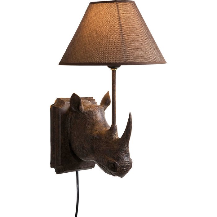Бра Rhino коричневого цвета - лучшие Бра и настенные светильники в INMYROOM