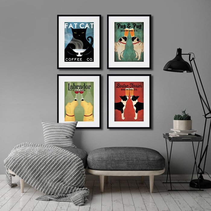 Репродукция картины Fat Cat Coffee Co - лучшие Картины в INMYROOM Репродукция картины Fat Cat Coffee Co - лучшие Картины в INMYROOM