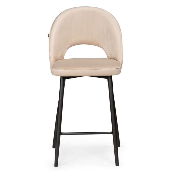 Полубарный стул Клэйн бежевого цвета - купить Барные стулья по цене 5930.0