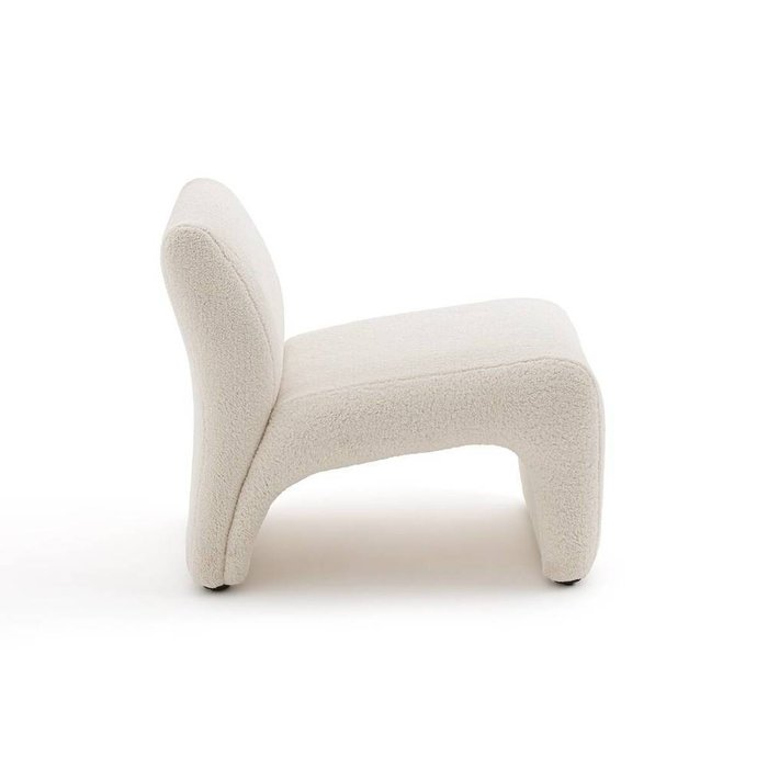 Кресло из ткани буклет Olena светло-бежевого цвета - лучшие Интерьерные кресла в INMYROOM