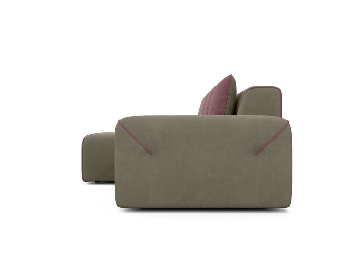 Угловой диван-кровать левый Portu серо-бежевого цвета - лучшие Угловые диваны в INMYROOM