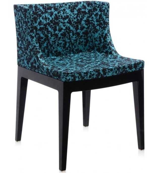 Кресло Mademoisele Memphis сине-черного цвета