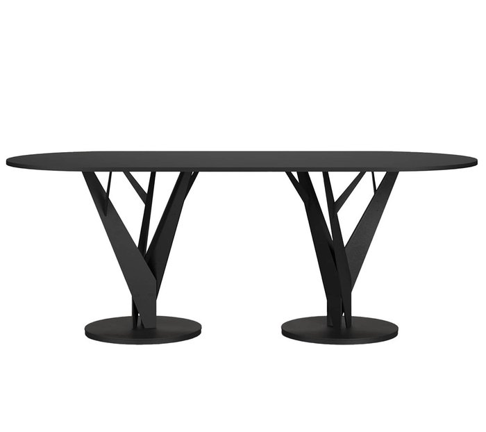 Обеденный стол Крона черного цвета
