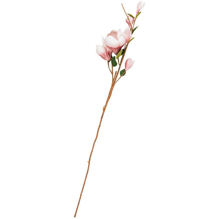 Декор Magnolia розового цвета - купить Декоративные цветы по цене 1100.0